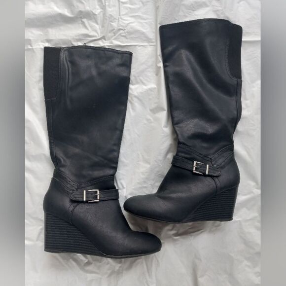 MIA Shoes - Mia Women's Claretta Knee High Boot Black Sz 8.5